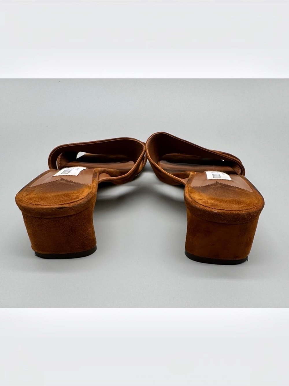 Jimmy Choo Rori Suede Slide Mules Tan Women’s Size 38.5 - Picture 5 of 8